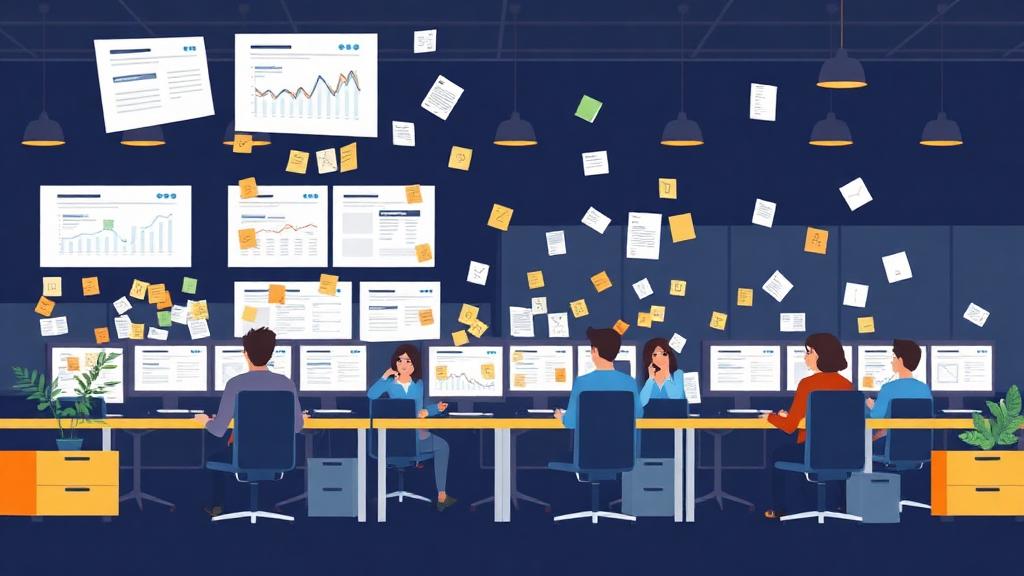 Time comercial lidando com múltiplos leads desorganizados