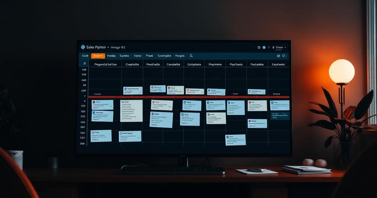 Pipeline comercial desorganizado com deals travados e sem governança
