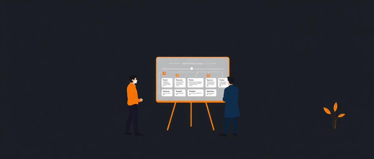 Reunião de rotina comercial com time de vendas B2B analisando pipeline